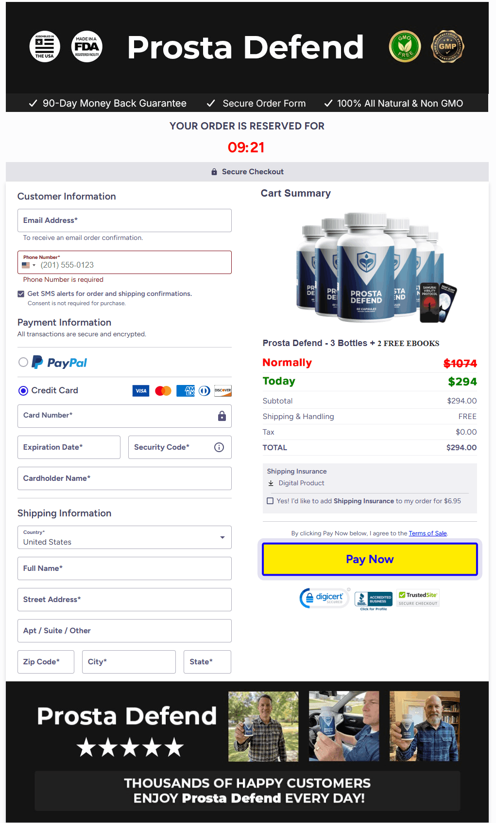 Prosta Defend Checkout